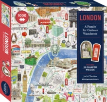 London: A Puzzle for Curious Wanderers: 1000-piece puzzle with 20 shaped pieces, from Sunday Times bestselling author Jack Chesher @livinglondonhistory - Jack Chesher; Katharine Fraser (Jigsaw) 10-10-2024 