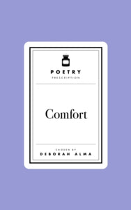 Poetry Prescription  Poetry Prescription:  Comfort - Deborah Alma (Hardback) 23-01-2025 