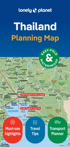 Map  Lonely Planet Thailand Planning Map - Lonely Planet (Sheet map, folded) 12-04-2024 