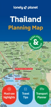 Map  Lonely Planet Thailand Planning Map - Lonely Planet (Sheet map, folded) 12-04-2024 