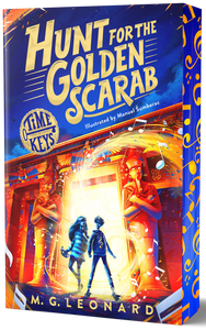 Time Keys  Hunt for the Golden Scarab - (Pre Order) Independent Edition with Sprayed Edge - M. G. Leonard; Manuel Sumberac (Paperback) 30-01-2025