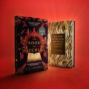 The Book of Witching - Signed  Special Edition with gold foil design underneath the dust jacket and beautiful endpapers - C.J. Cooke (Hardback) 10-10-2024