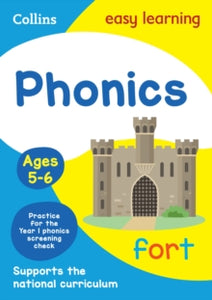 Collins Easy Learning KS1  Phonics Ages 5-6: Ideal for home learning (Collins Easy Learning KS1) - Collins Easy Learning (Paperback) 25-05-2023 