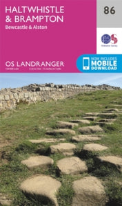 OS Landranger Map 86 Haltwhistle & Brampton, Bewcastle & Alston - Ordnance Survey (Sheet map, folded) 24-02-2016 