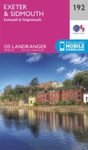 OS Landranger Map 192 Exeter & Sidmouth, Exmouth & Teignmouth - Ordnance Survey (Sheet map, folded) 24-02-2016 