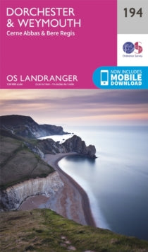 OS Landranger Map 194 Dorchester & Weymouth, Cerne Abbas & Bere Regis - Ordnance Survey (Sheet map, folded) 24-02-2016 