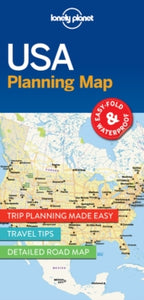 Map  Lonely Planet USA Planning Map - Lonely Planet (Sheet map, folded) 09-06-2017 