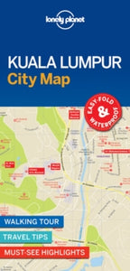 Map  Lonely Planet Kuala Lumpur City Map - Lonely Planet (Sheet map, folded) 01-09-2017 