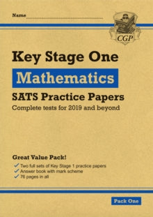 KS1 Maths SATS Practice Papers: Pack 1 (for the 2022 tests) - CGP Books; CGP Books (Paperback) 30-08-2018 