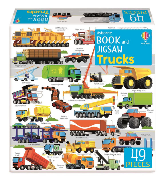 Usborne Book and Jigsaw  Usborne Book and Jigsaw Trucks - Sam Smith; Gabriele Antonini (Paperback) 06-07-2023 