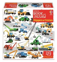 Usborne Book and Jigsaw  Usborne Book and Jigsaw Diggers and Cranes - Sam Smith; Gabriele Antonini (Paperback) 03-08-2023 