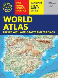 Philip's World Atlas  Philip's World Atlas (A4): with Global Cities, Facts and Flags - Philip's Maps (Paperback) 03-03-2022 